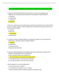 Pharmacology NCLEX Review Questions With Correct Answers 2022