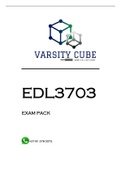 EDL3703 EXAM PACK 2022 