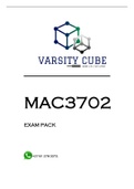 MAC3702 Assignment 1 & 2 Semester 1 2022