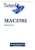 MAC3702 EXAM PACK 2022