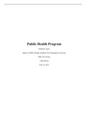 3 - 2 Final Project Milestone Two Public Health Program