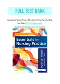 Essentials for Nursing Practice 9th Edition by Potter Perry Test Bank