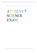 ATI TEAS 7 SCIENCE EXAM, QUESTIONS & ANSWERS 2023