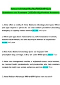 Aetna Individual MAMAPDDSNP Quiz Questions and Answers 2022 &vert; 100&percnt; Verified Answers