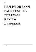HESI PN OB EXAM 