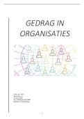 Paper Gedrag in organisaties  GESLAAGD!  Psychologie van gedrag in organisaties, ISBN: 9789024402410