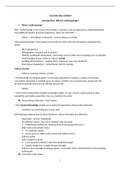 College notes Culture and Context (7301A1207Y) 