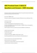 ABO Practical Exam 2 2023&vert;37 Questions and Answers- 100&percnt; Accurate&period;