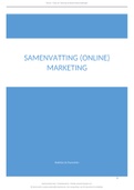 Samenvatting online marketing