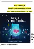 Solution Manual for Personal Financial Planning 15th Edition by Randy Billingsley&comma; Lawrence J&period; Gitman &period;Complete Verified Chapter's 