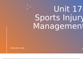 Sports unit 17 (sports injury management) notes- Injury information sheet
