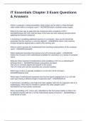 IT Essentials Chapter 3 Exam Questions & Answers
