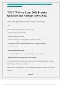 TNCC Written Exam 2024 Practice Questions and Answers &vert;100&percnt; Pass
