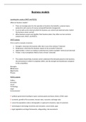 Sport unit 22 (investigating business in sport and the active leisure industry) notes- business models