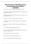 BOT 331 Bundled Exam Questions and CORRECT Answers