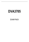 DVA3705 EXAM PACK 2022