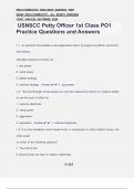 USNSCC Petty Officer 1st Class PO1 Practice Questions and Answers