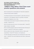 USNSCC Petty Officer Third Class exam practice questions and answers