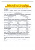 California Driver&rsquo;s License Exam Questions and Answers 2024 Updated
