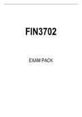 FIN3702 EXAM PACK 2022