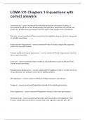 LOMA 311 Chapters 1-9 questions with correct answers