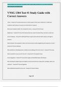 VNSG 1304 Test &num;1 Study Guide with Correct Answers