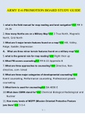 U.S. Army Promotion Board STUDY BUNDLE (COMPLETE PACKAGE) 2022/2023 | 100% Verified Answers