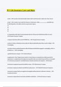 WV Life Insurance Laws and Rules 2024&sol;2025