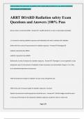 ARRT BOARD Radiation safety Exam Questions and Answers &vert;100&percnt; Pass