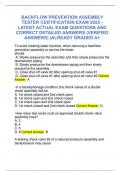 BACKFLOW PREVENTION ASSEMBLY  TESTER CERTIFICATION EXAM 2025 - LATEST ACTUAL EXAM QUESTIONS AND  CORRECT DETAILED ANSWERS &lpar;VERIFIED  ANSWERS&rpar; &vert;ALREADY GRADED A&plus;