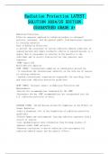 Radiation Protection LATEST SOLUTION 2024&sol;25 EDITION GUARANTEED GRADE A&plus;