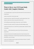 Week 4&comma; Devry Acct 212 Exam Study Guide with Complete Solutions