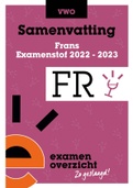 Samenvatting Frans Examen VWO 2023