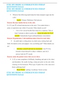 FTEC 093 MEDICAL EMERGENCIES FISDAP QUESTIONS 3rd test 