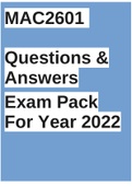Stuvia 1762375 mac2601 questions and answers  for exam pack 2022