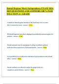 Dental Hygiene Mock Jurisprudence EXAM 2024&sol;2025 QUESTIONS AND ANSWERS 100 &percnt; PASS SOLUTION A&plus; GRADE