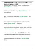 ADEX OSCE Exam Questions and Answers &lpar;Latest Update 2024&rpar;