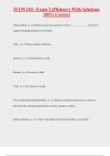 ISTM 210 BUNDLED EXAMS WITH COMPLETE SOLUTIONS