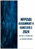 MFP1501 Assignment 4 Semester 2 2024 &vert; Due 16 October 2024