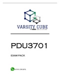 PDU3701 EXAM PACK 2022