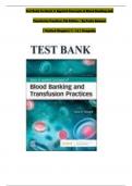 Test Bank for Basic and Applied Concepts of Blood Banking and Transfusion Practices 5th Edition By Paula Howard&comma; Complete Chapters 1 - 16&comma; Updated Newest Version