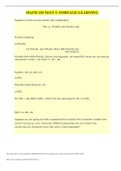 Exam &lpar;elaborations&rpar; MATH 110 TEST 3- PORTAGE LEARNING