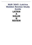 NUR 3045 :Latrina Walden Review Study Guide