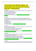 COMPREHENSIVE MENTAL HEALTH AND PSYCHIATRIC NURSING NCLEX PRACTICE QUIZ &num;3&colon; 75 QUESTIONS