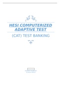  HESI Computerized Adaptive Testing  &lpar;CAT&rpar; Test Bank
