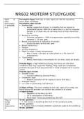           NR602 MIDTERM STUDYGUIDE