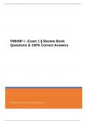 PMHNP I - Exam 1 &vert;&vert; Review Book Questions & 100&percnt; Correct Answers