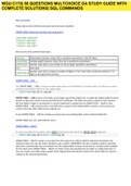 C170 58 Question MultChoice OA StudyGuide - SQL Commands