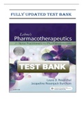 Test Bank for Lehne's Pharmacotherapeutics for Advanced Practice Nurses and Physician 1st Edition Laura, Jacqueline Burchum