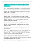 LETRS Volume 1 Vocabulary Practice &vert; 90 Questions And Answers